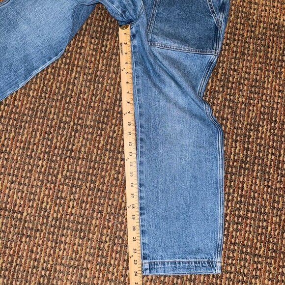 J. Crew Cropped Ankle Patch Pocket Utility Jeans Size‎ 32 Petite - Picture 10 of 13